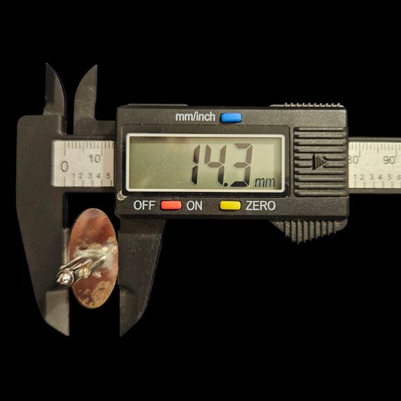 Anson Silver Tone & Copper Oval Cufflinks w/ Tie Clip Vintage Set - Picture 8 of 10